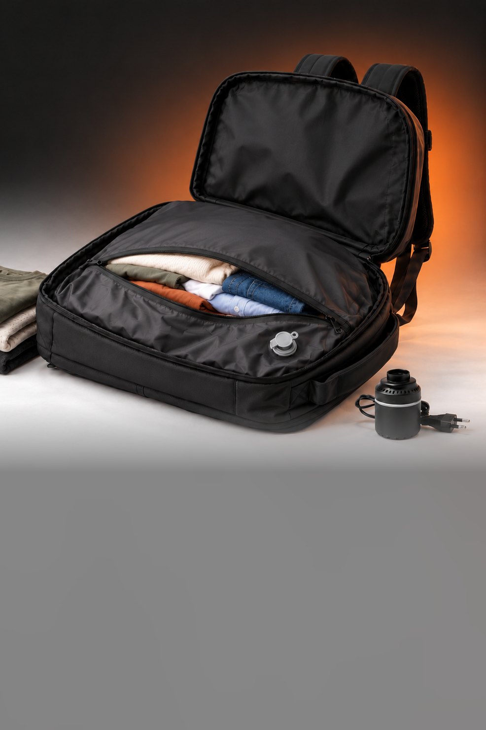 Pack 50% more.Fly carry-on only.